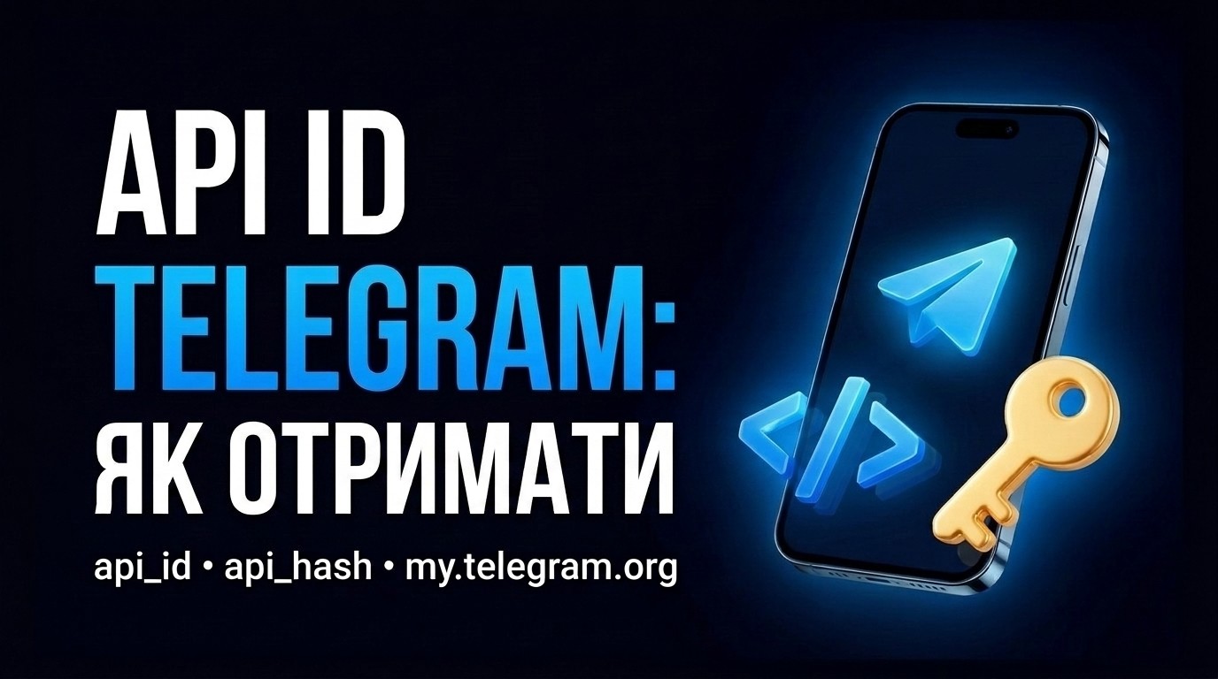 API ID телеграм: як отримати api_id та api_hash і навіщо вони потрібні
