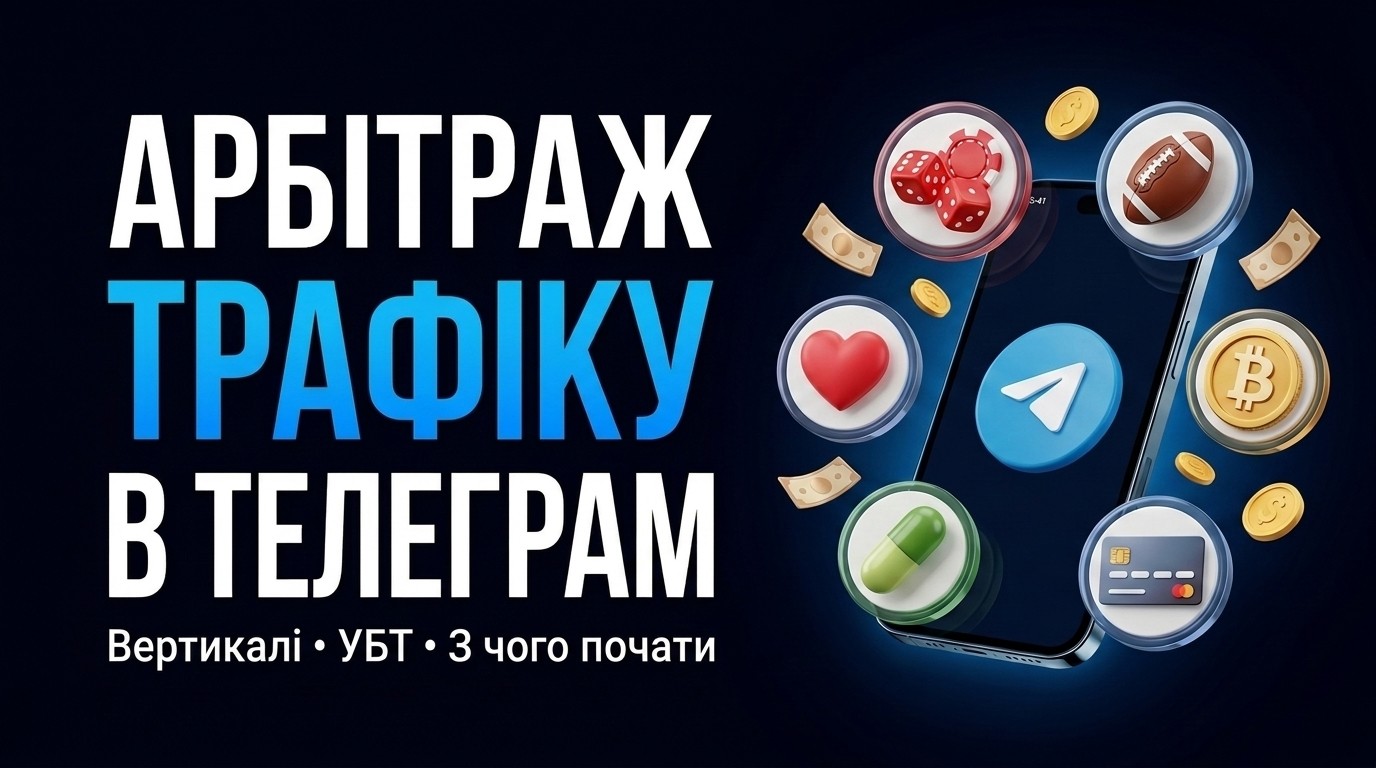 Арбітраж трафіку в телеграм: що це, вертикалі та з чого почати у 2026