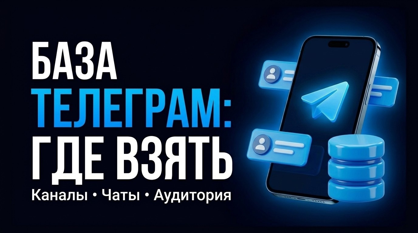 База Телеграм: где взять базу каналов, чатов и аудитории
