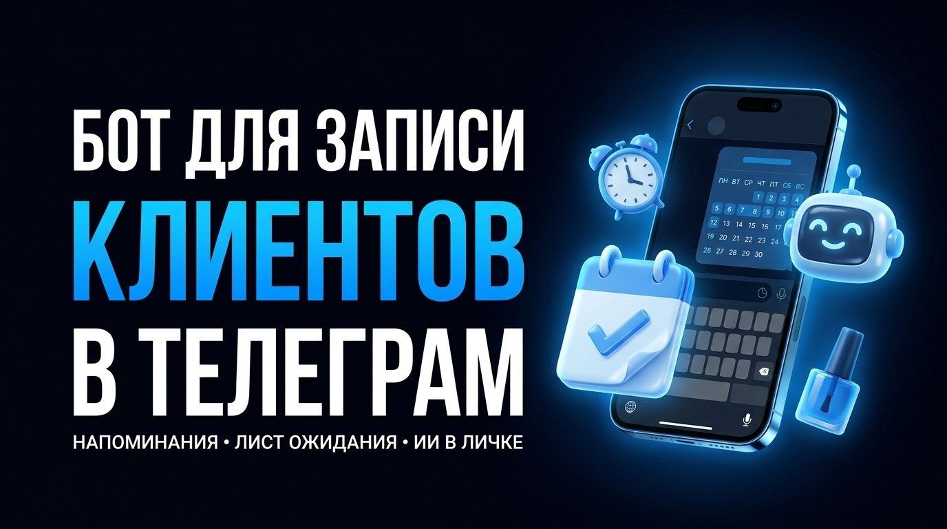 Телеграм бот для записи клиентов: как сделать и что выбрать
