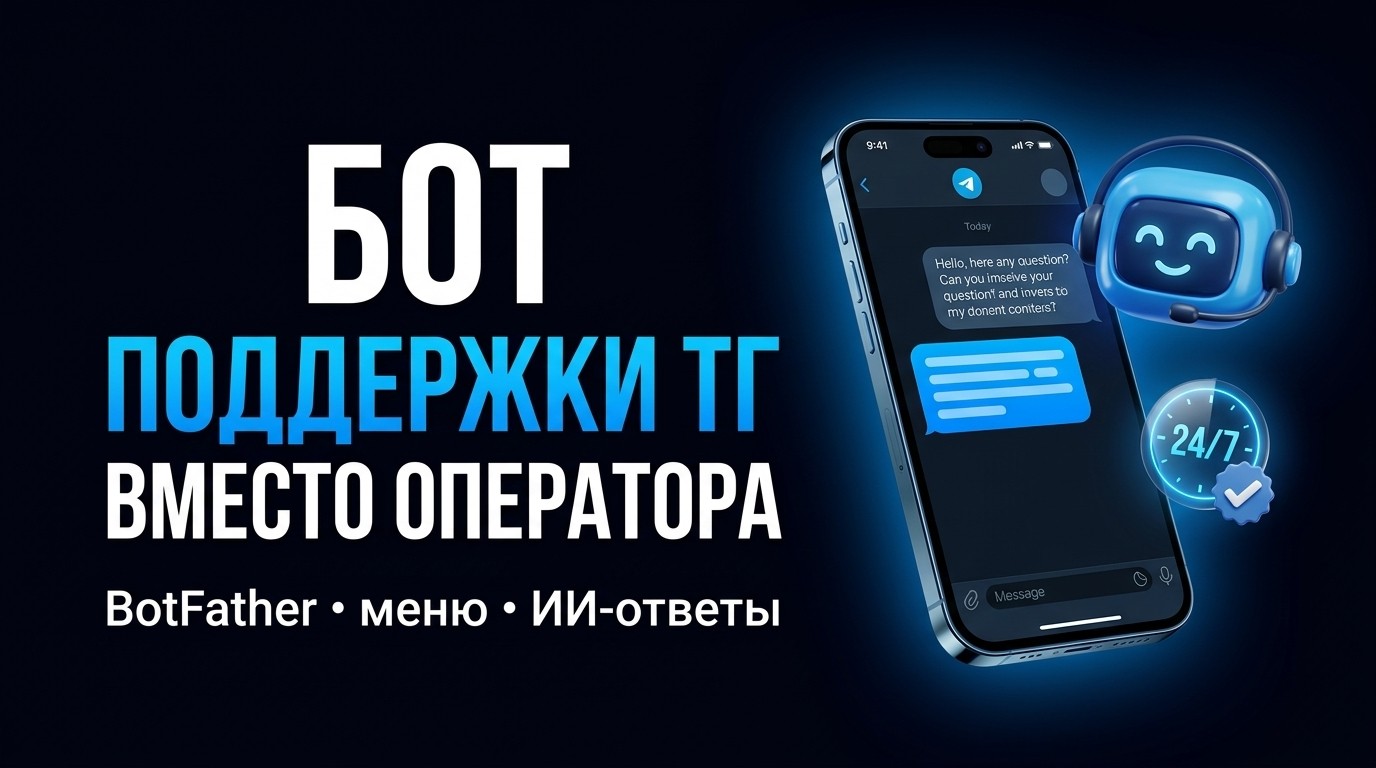 Бот поддержки тг: как сделать и чем заменить живого оператора