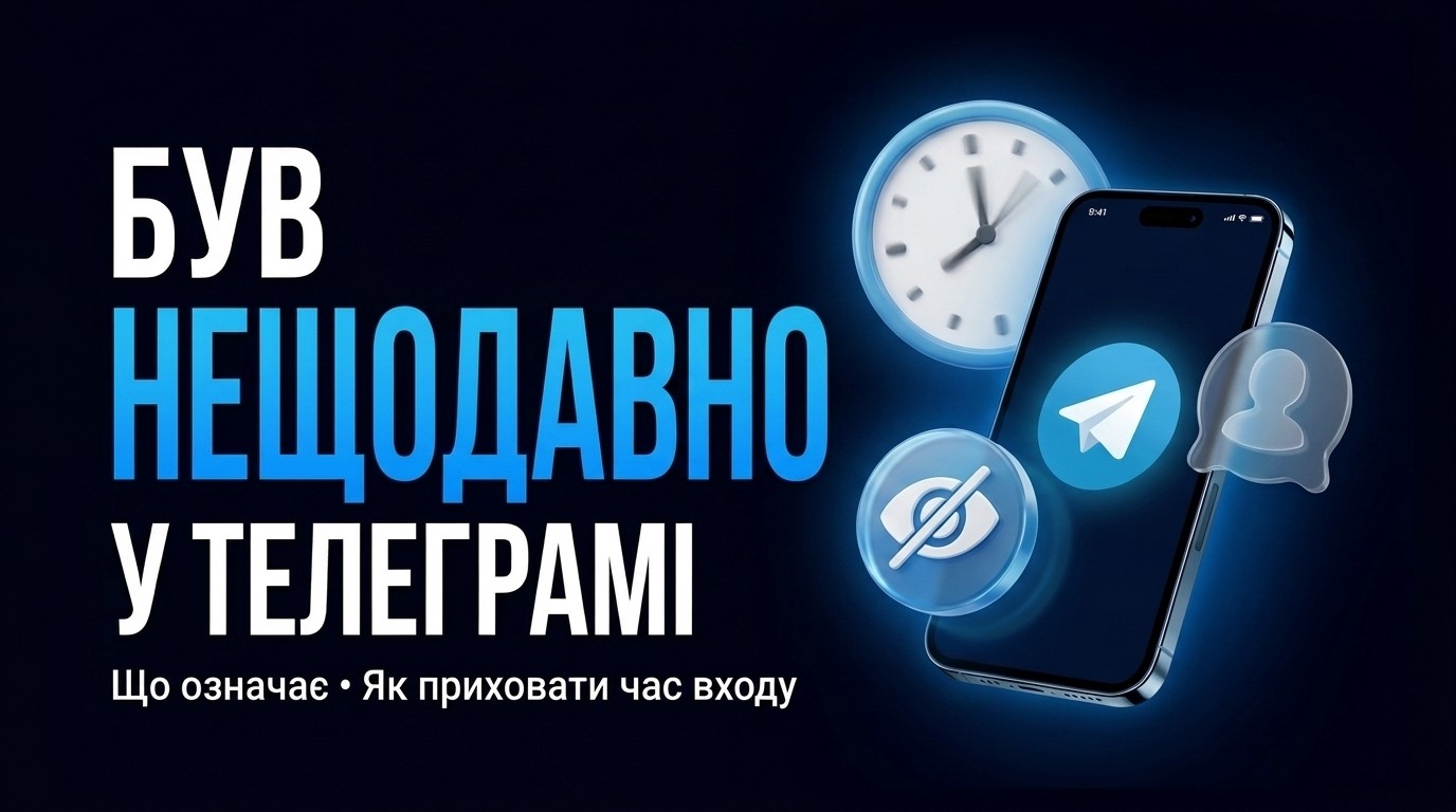 «Був нещодавно» в телеграмі: що означає і як приховати час входу