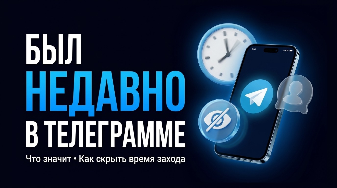 «Был недавно» в телеграмме: что значит и как скрыть время захода