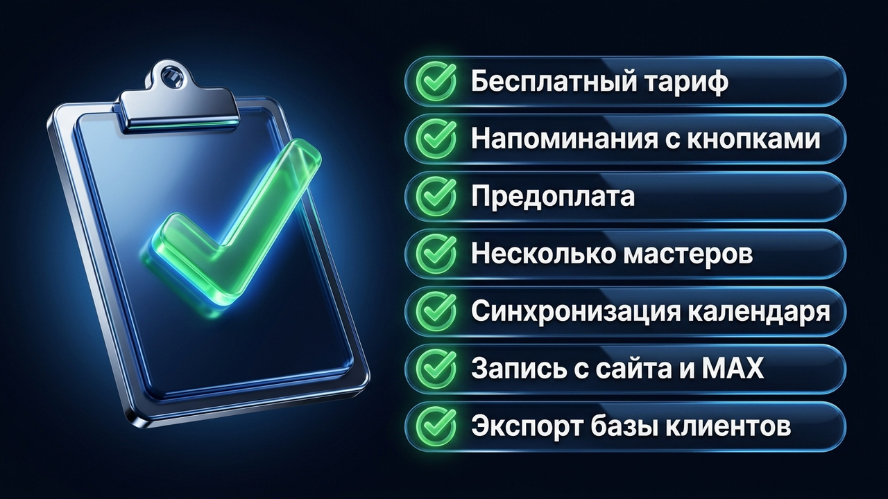 Чек-лист выбора сервиса онлайн-записи