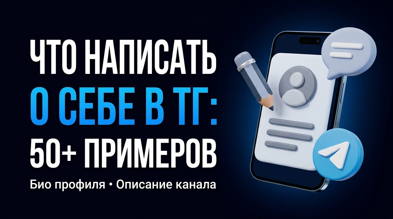 Что написать о себе в Телеграмме: био для профиля и канала, 50+ примеров