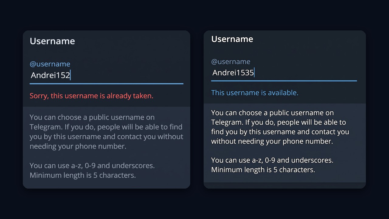 How to change your Telegram username in settings