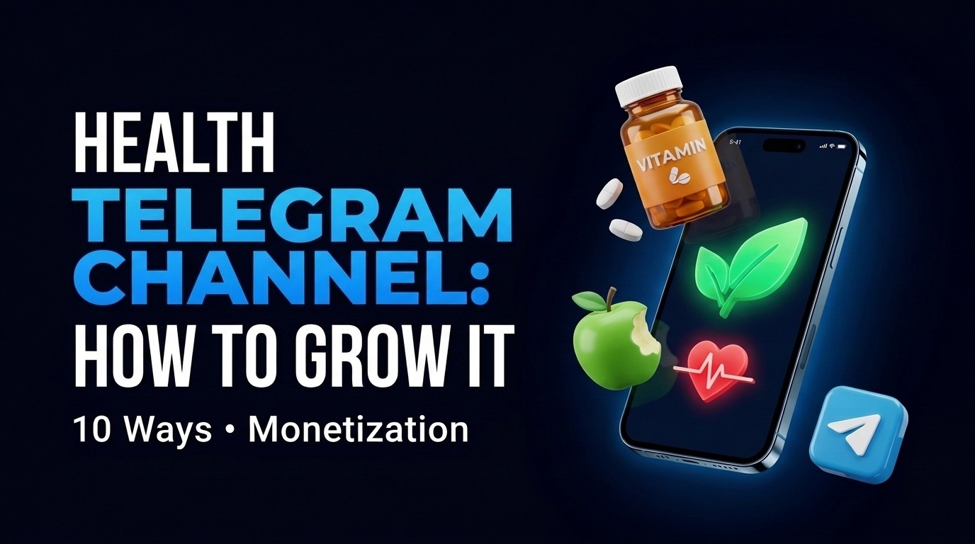 How to Grow a Health Telegram Channel: 10 Ways and Monetization