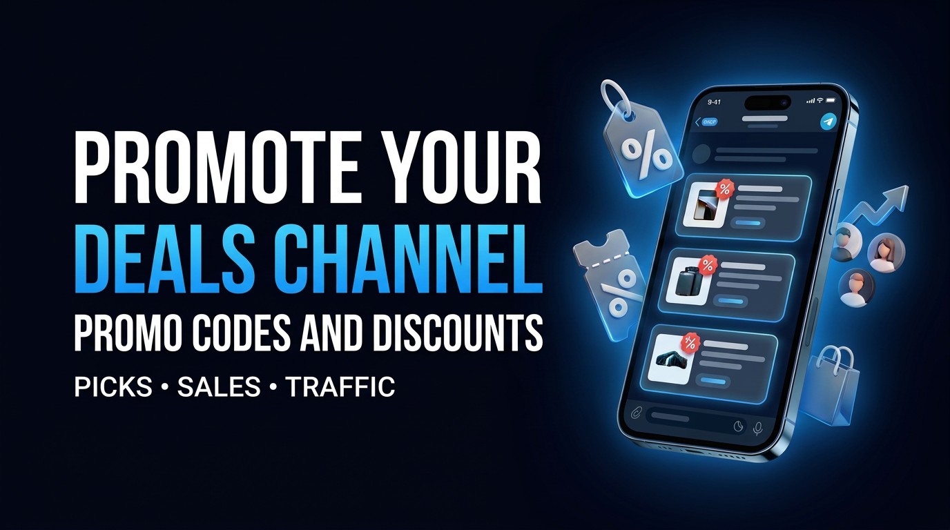 How to Promote a Telegram Discount Channel With Promo Codes