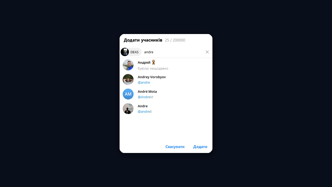 Інвайтинг: додавання учасників у чат Telegram
