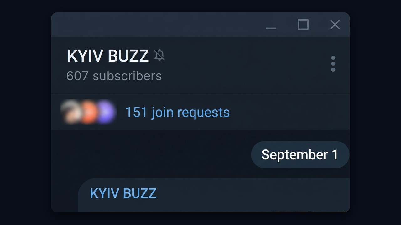 151 join requests to the Telegram news channel