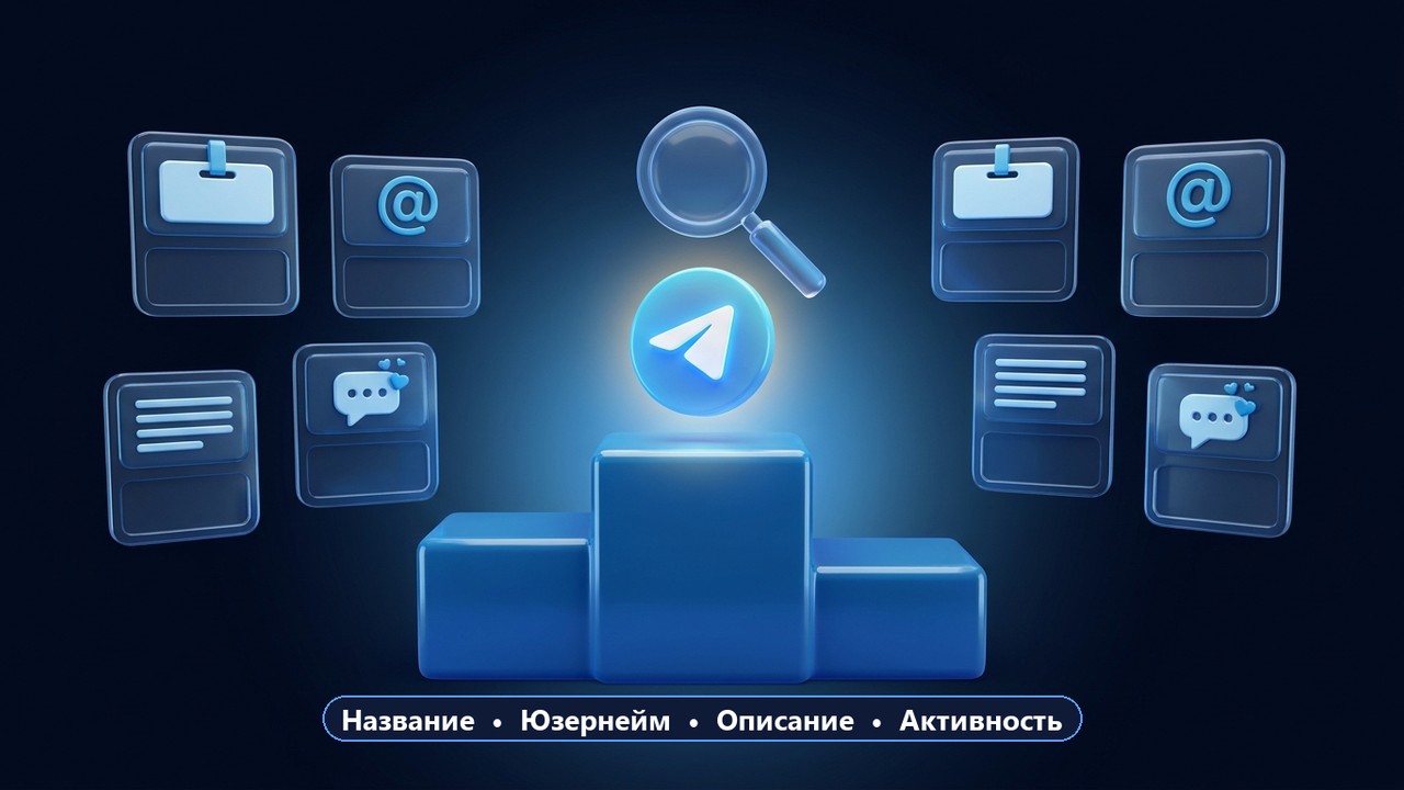 Как каналу попасть в поиск Телеграм: название, юзернейм, описание, активность