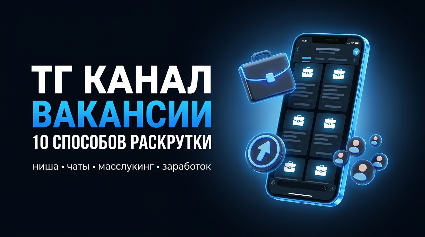 Как раскрутить тг канал вакансии: 10 способов и заработок на работодателях