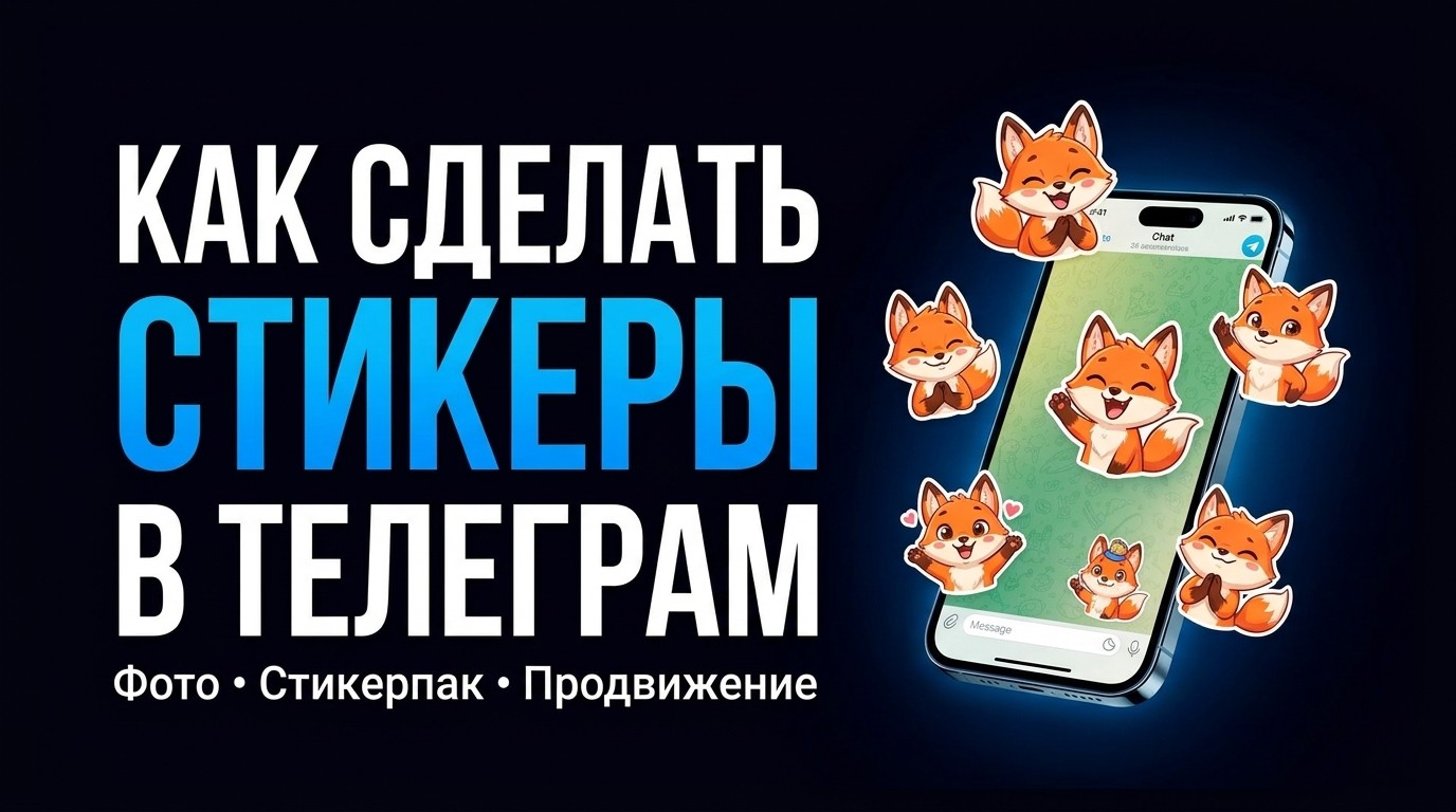 Как сделать свои стикеры в Телеграм: пошаговая инструкция для новичков