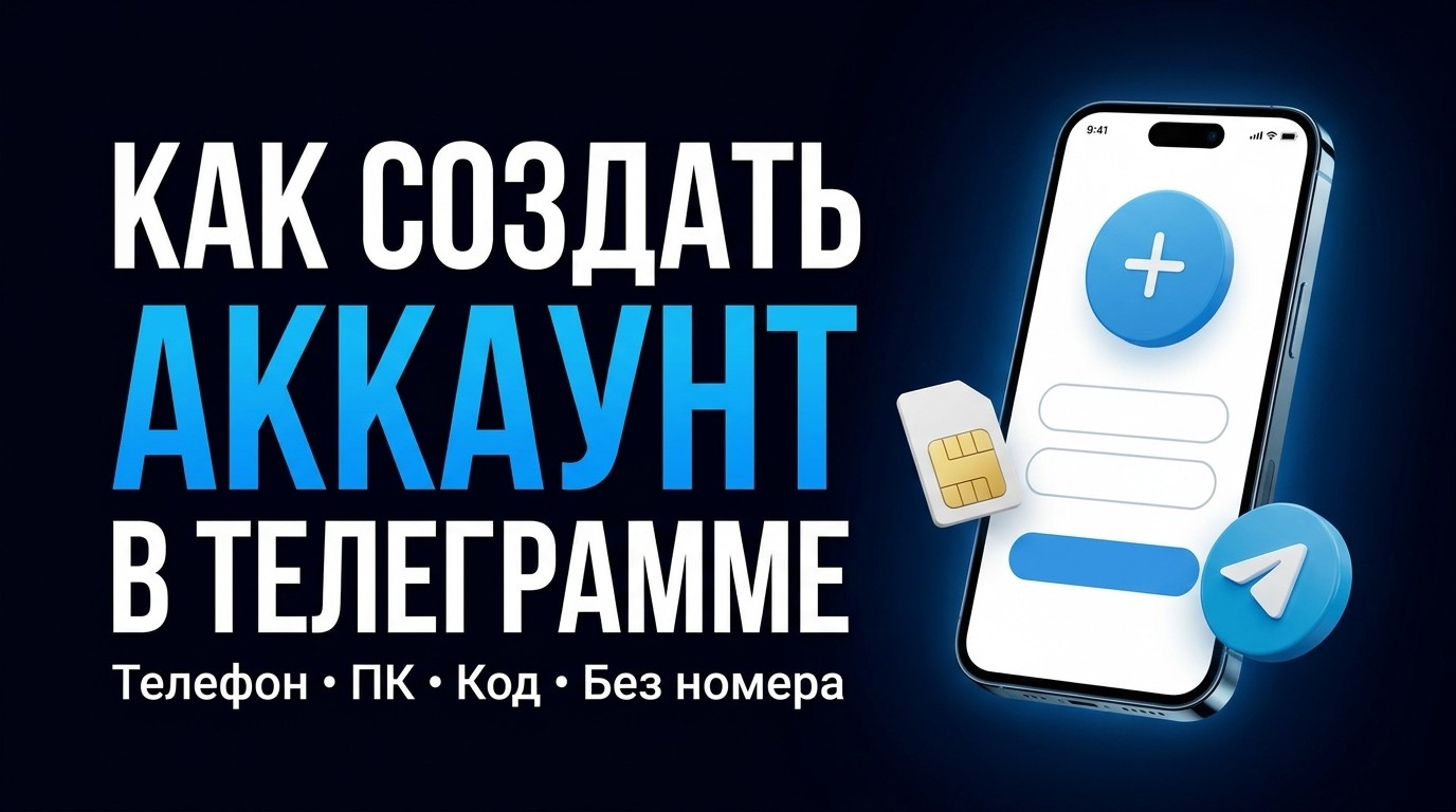 Как создать аккаунт в Телеграмме: регистрация на телефоне и ПК в 2026 году