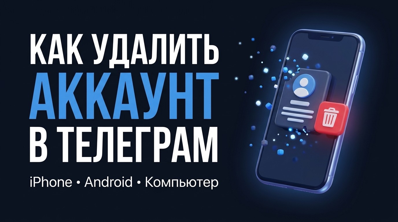 Как удалить аккаунт телеграмм: пошаговая инструкция для телефона и компьютера