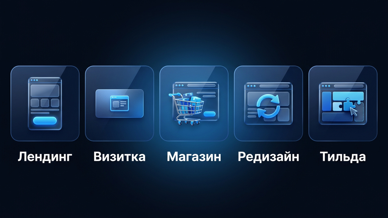 Клиенты на создание сайтов: лендинг, визитка, магазин, редизайн и Тильда