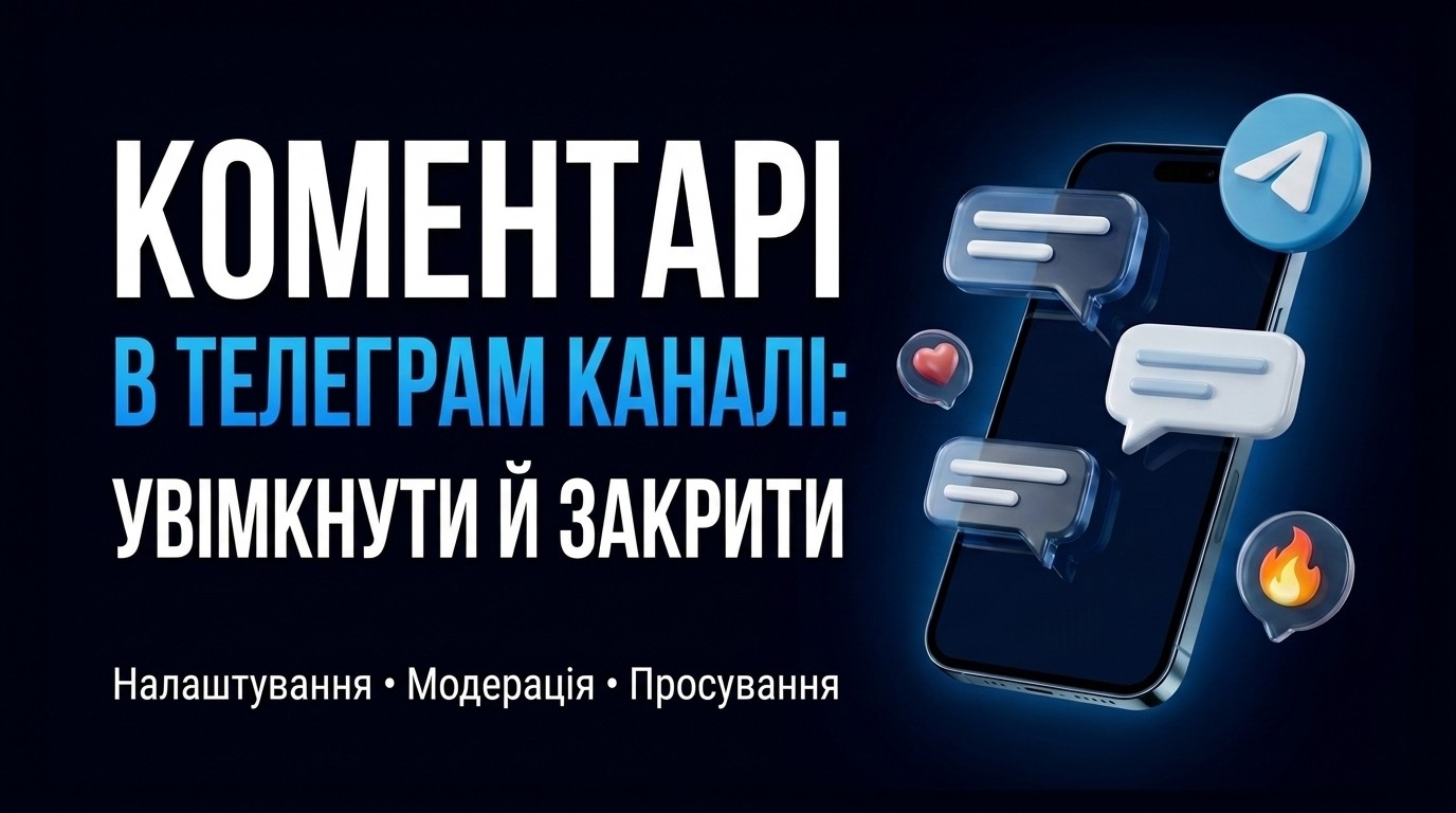 Коментарі в телеграм каналі: як увімкнути, закрити й використати для просування