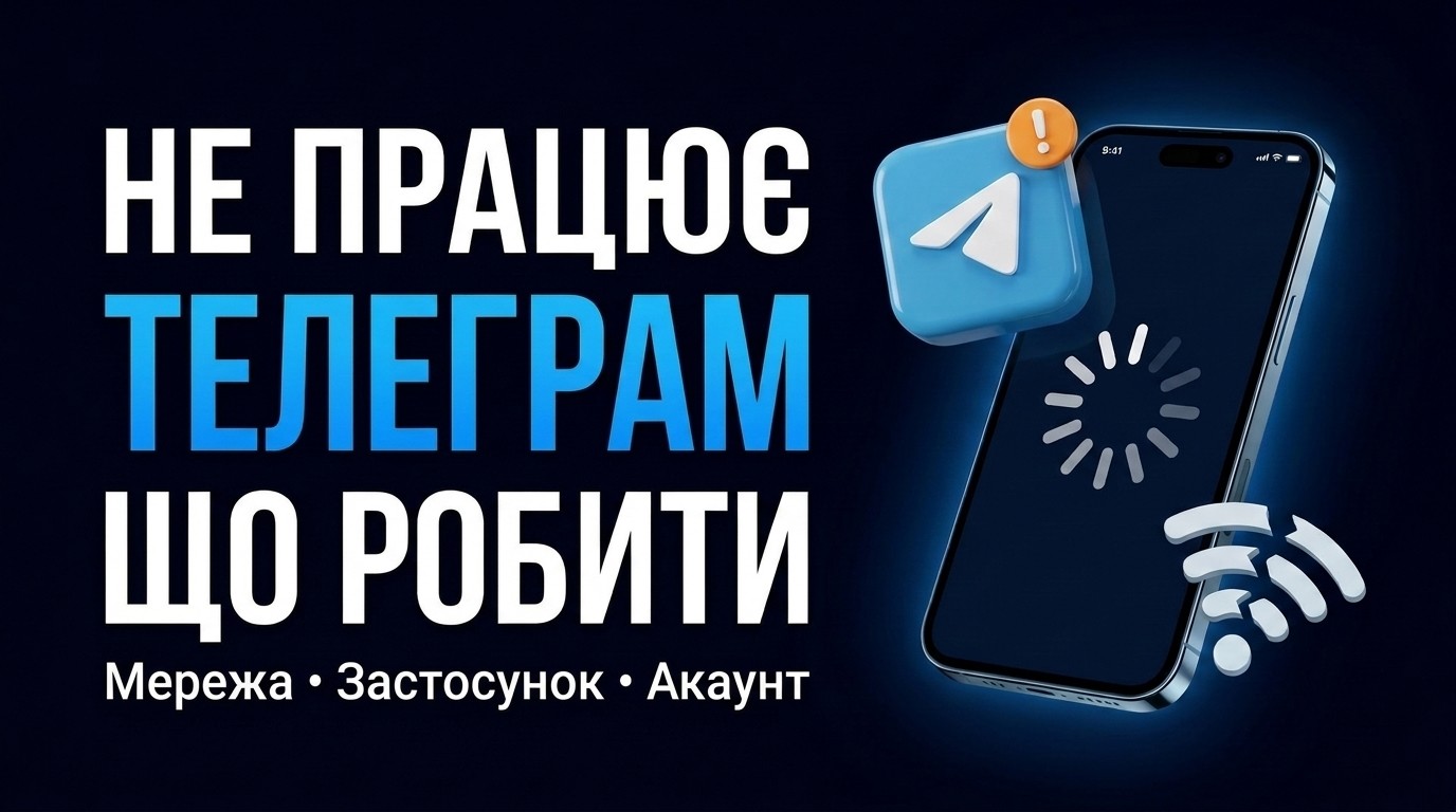 Не працює телеграм: чому так буває і що робити
