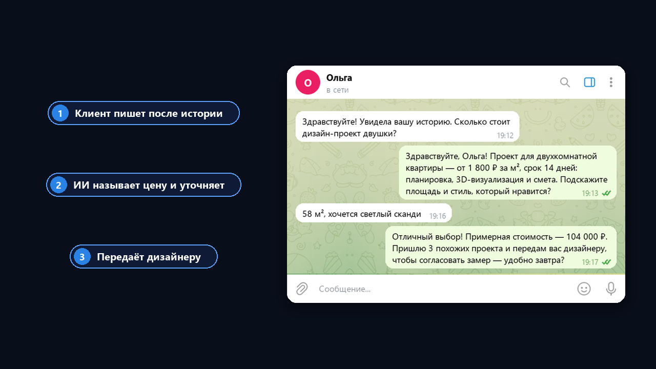 НейроДиалоги на практике: ИИ отвечает клиенту после истории