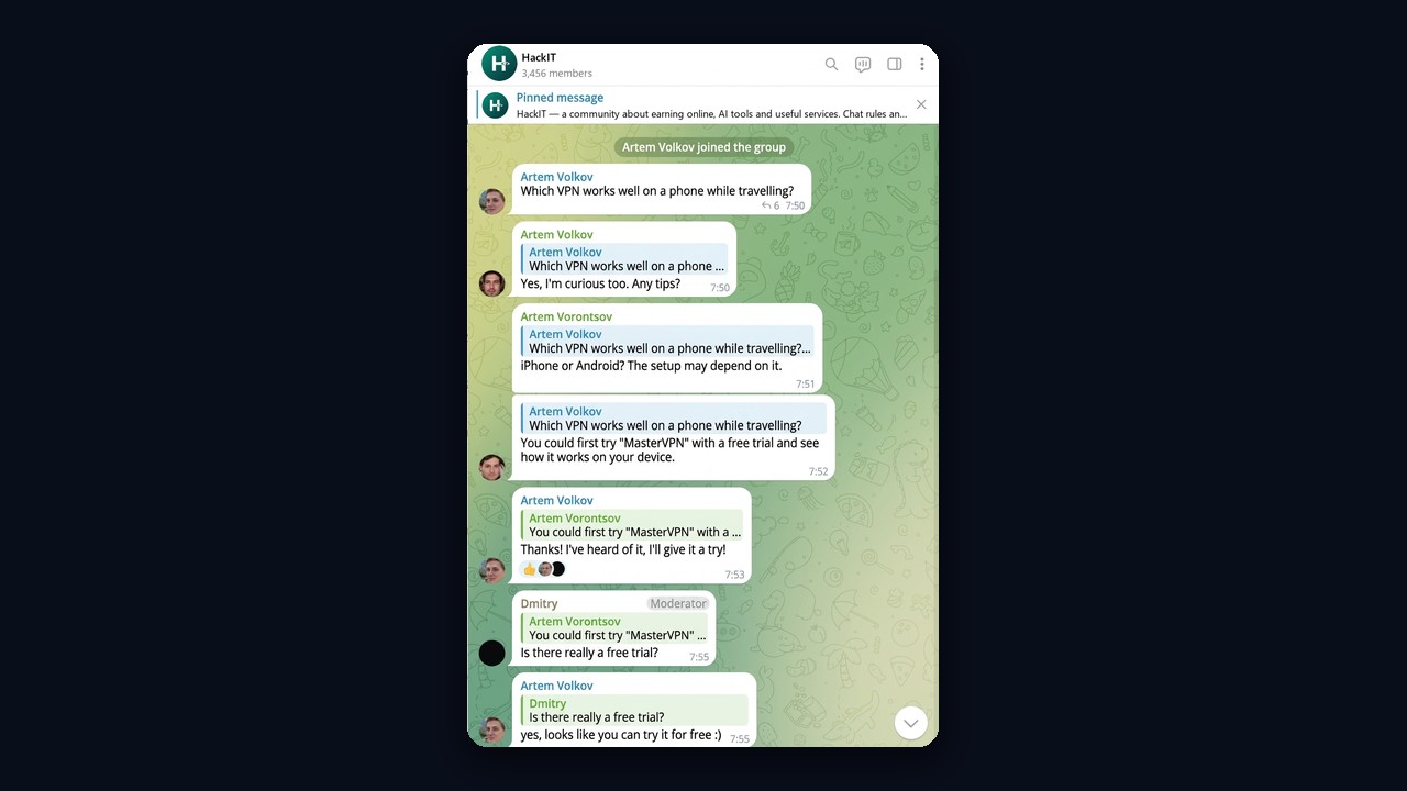 Neuroshilling: a natural product recommendation in a niche chat