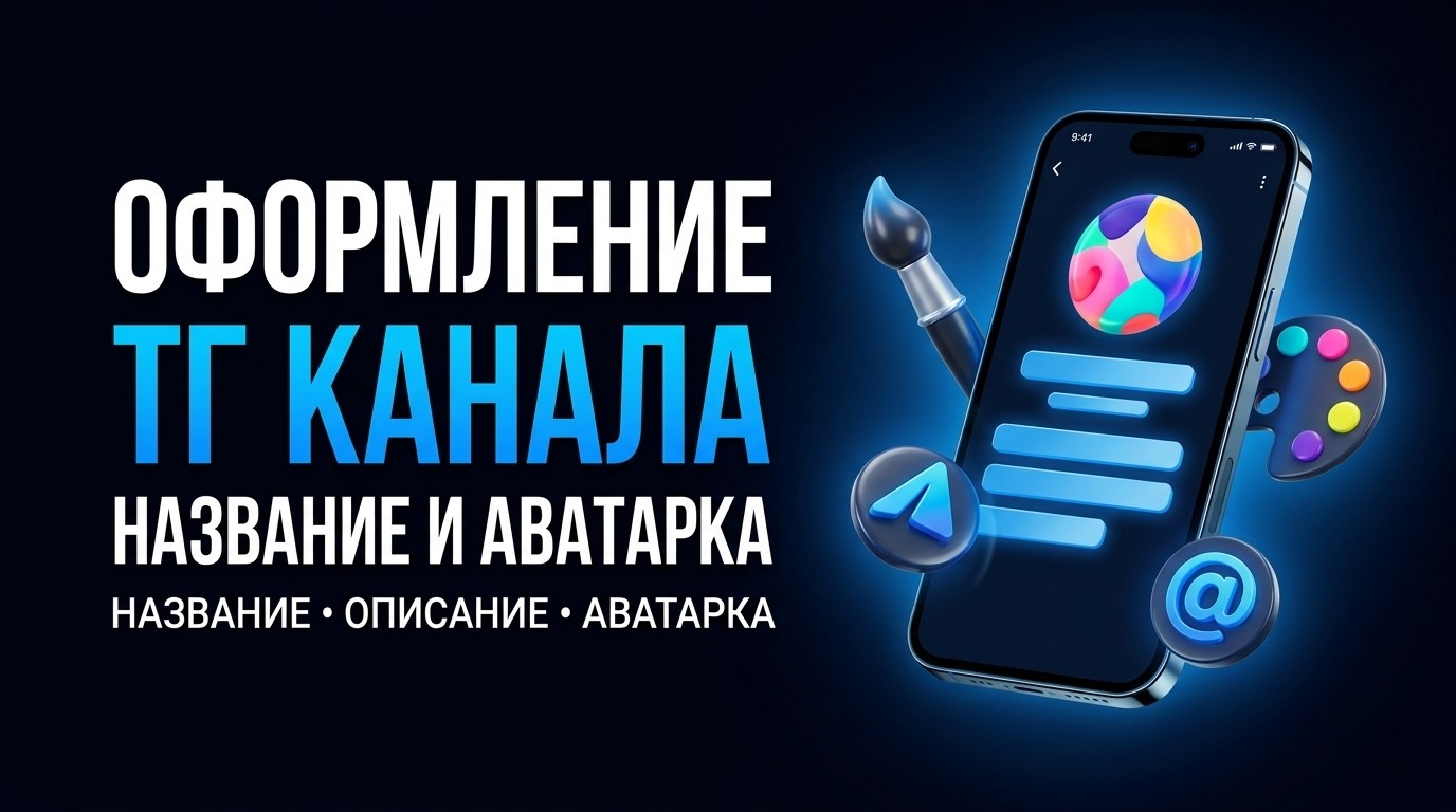 Оформление тг канала: название, описание и аватарка