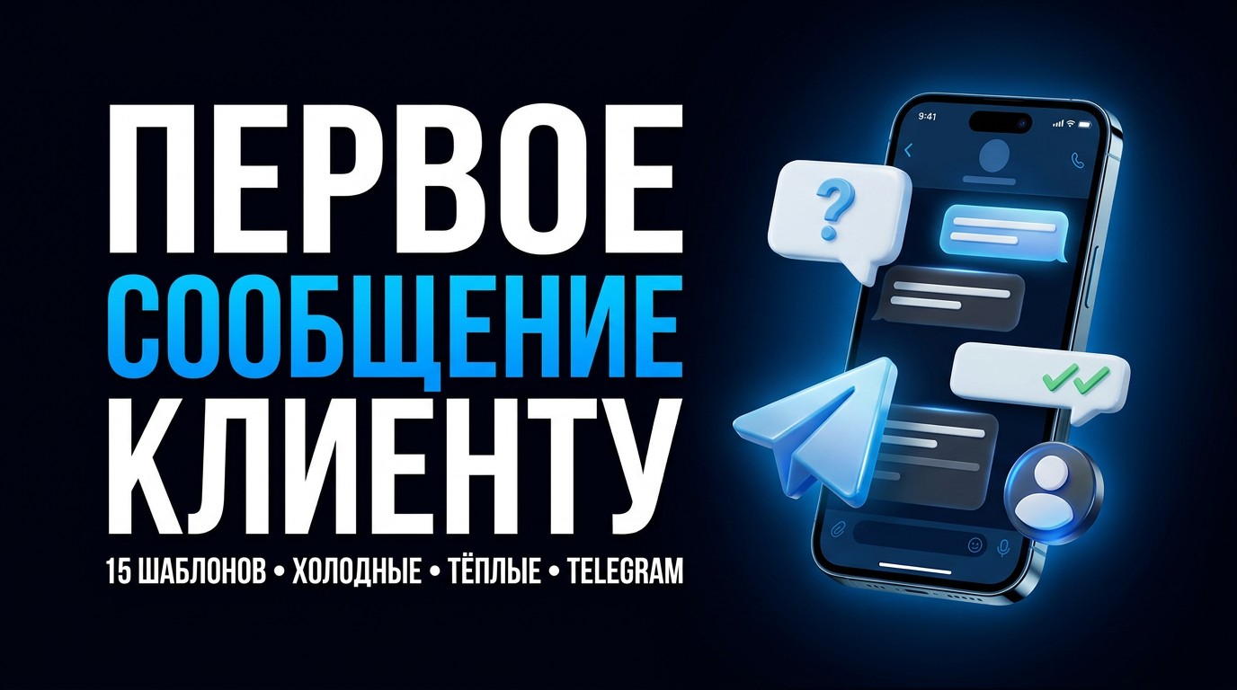 Первое сообщение клиенту: шаблоны и холодные сообщения в Телеграм