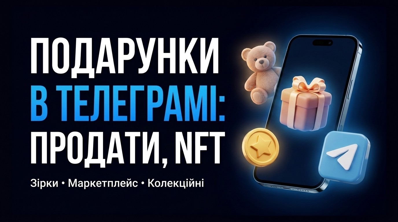 Подарунки в Телеграмі: як подарувати, продати та зробити NFT