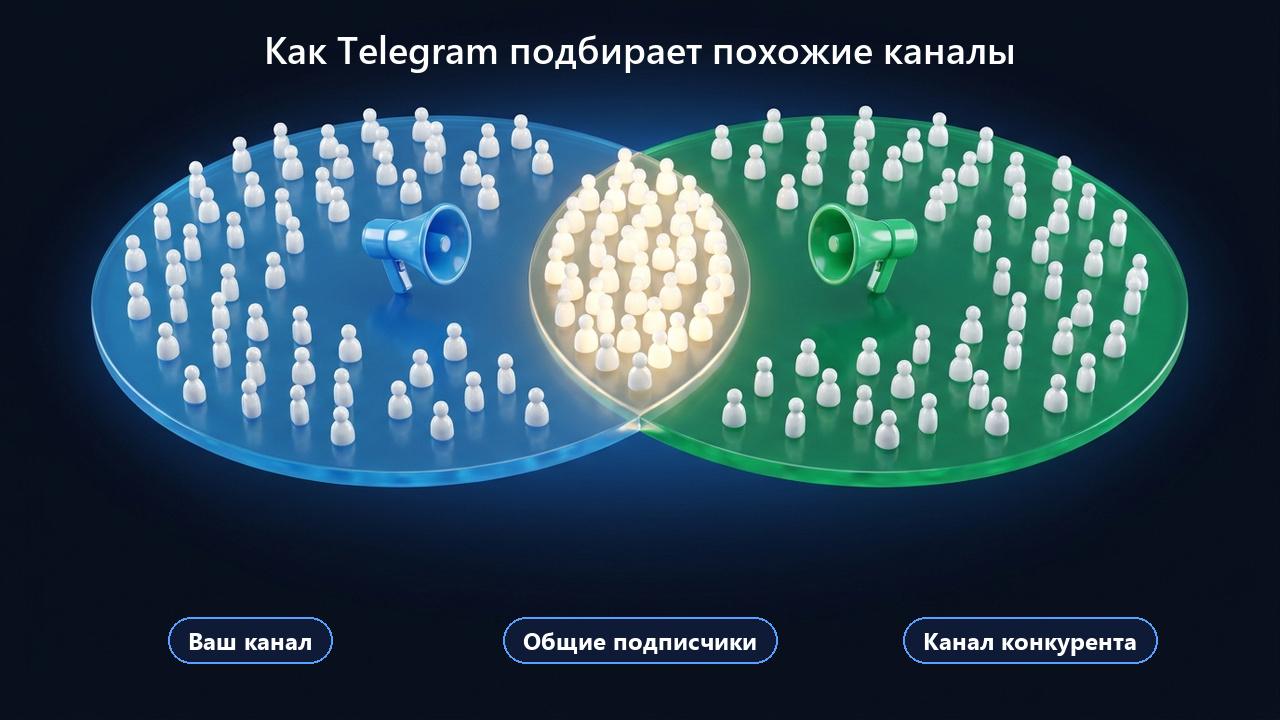 Похожие каналы тг: Telegram подбирает каналы по общим подписчикам
