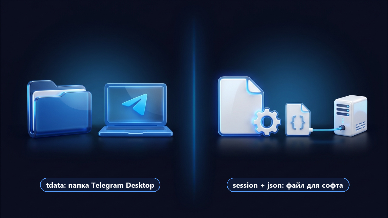 tdata и session: папка Telegram Desktop и файл сессии для софта