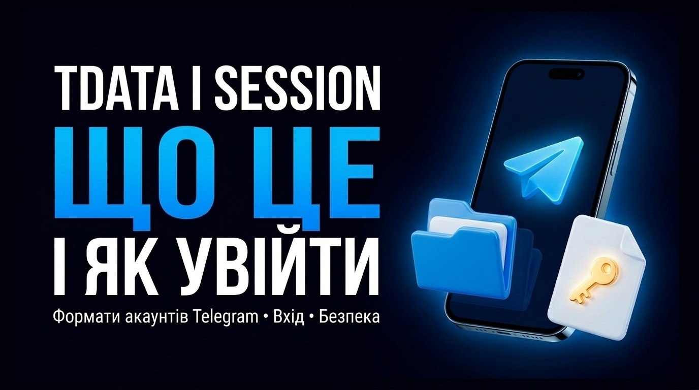 tdata і session: що це за формати акаунтів Telegram і як увійти
