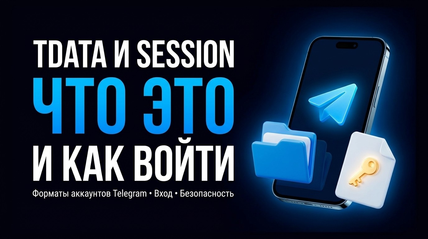 tdata и session: что это за форматы аккаунтов Telegram и как войти