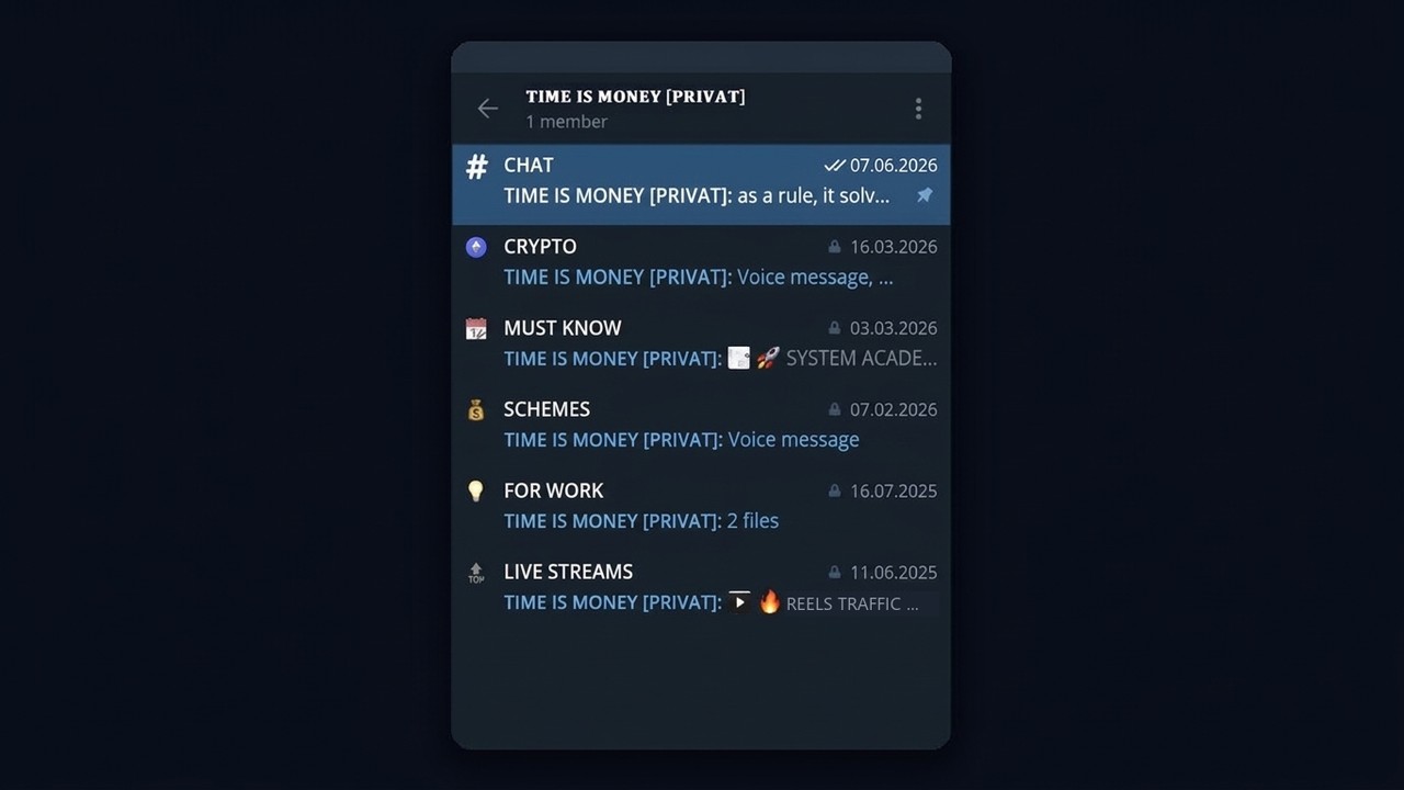 Topics inside a Telegram group