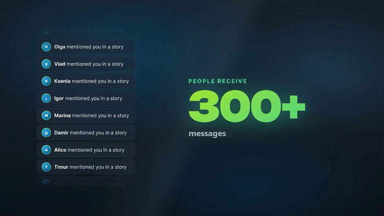 Telegram mass tagging: hundreds of story mention notifications
