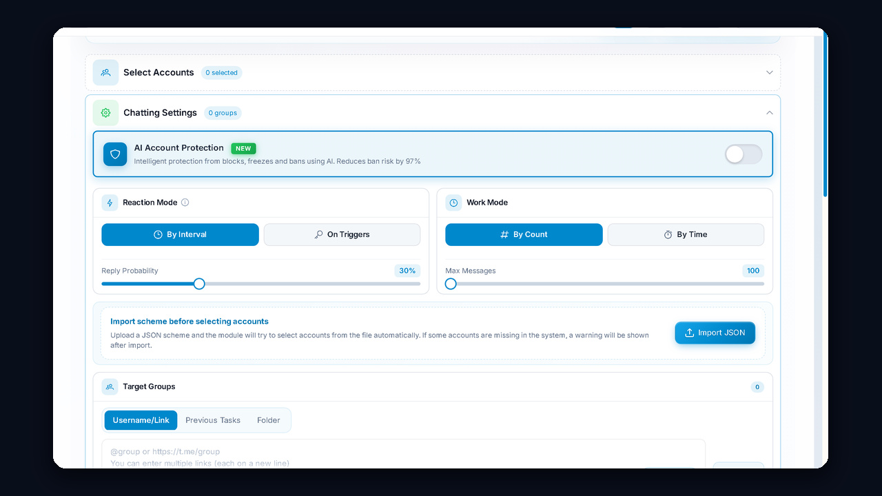 Neurochatting: replies in group chats by interval or by trigger words