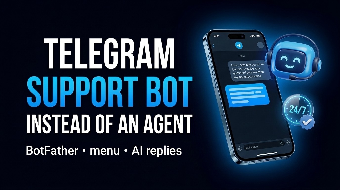 Telegram Support Bot: How to Build One and When to Replace a Live Agent