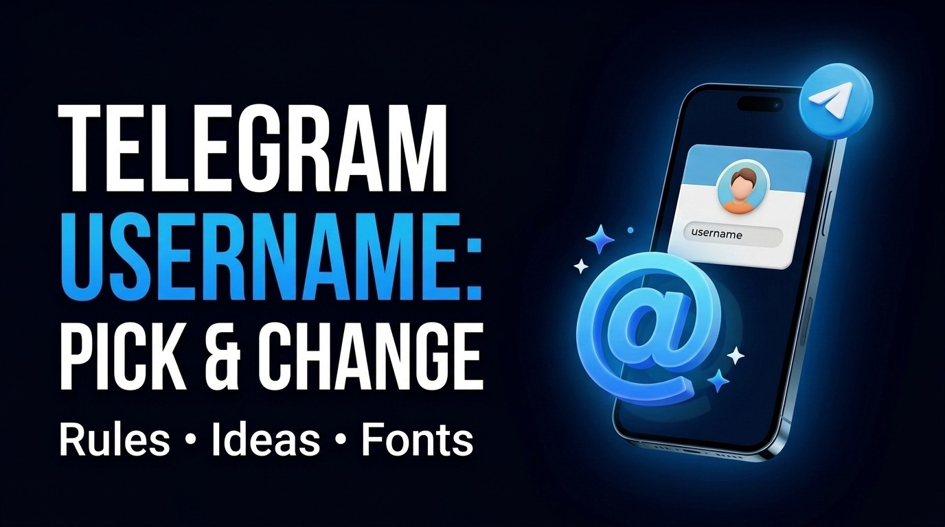 Telegram Username: How to Pick a Good One, Change It and Get a Taken Handle