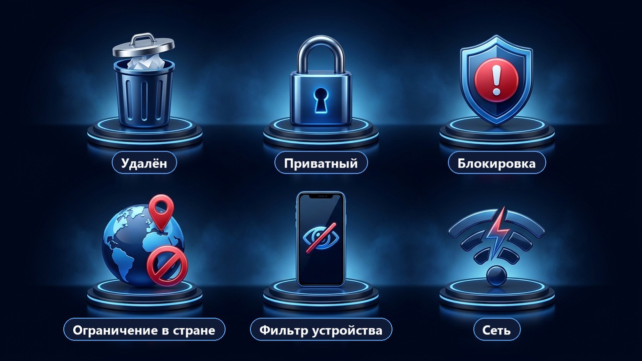 Тг канал недоступен: шесть причин — удалён, приватный, блокировка, страна, фильтр, сеть