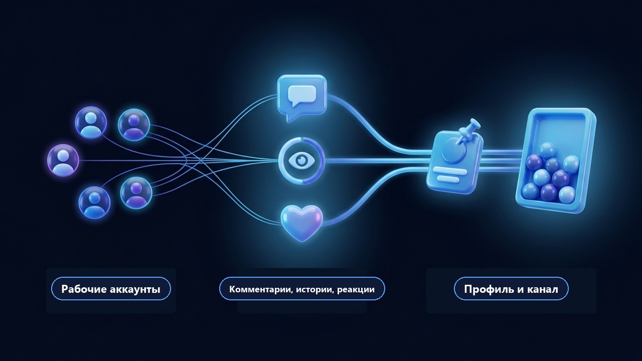 УБТ трафик в Telegram: комментарии, истории и реакции приводят в профиль и канал