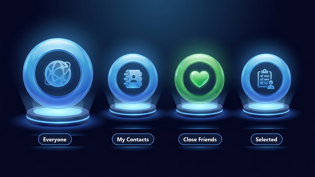 Telegram story views: who sees a story in Everyone, My Contacts, Close Friends and Selected modes