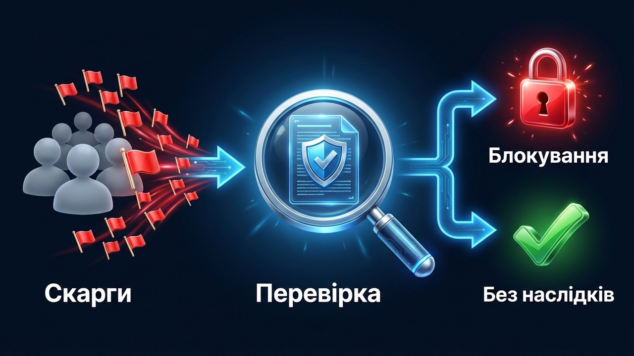 Як працює знос акаунта тг: скарги, перевірка модерацією та наслідки