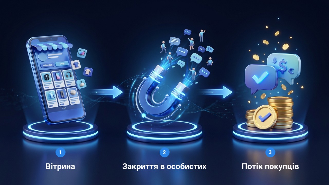 Як продавати в Телеграм: три шари продажів — вітрина, закриття в особистих і потік покупців