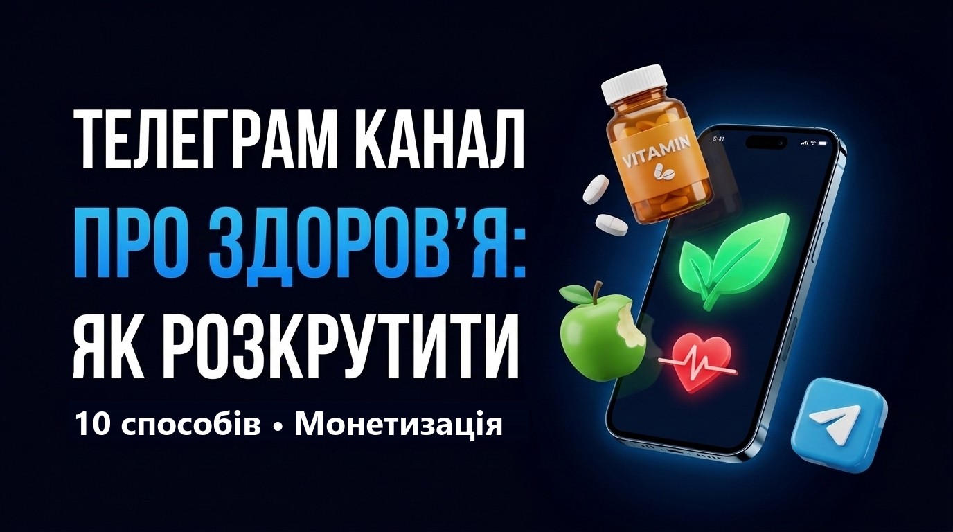 Як розкрутити Телеграм канал про здоров'я: 10 способів і монетизація