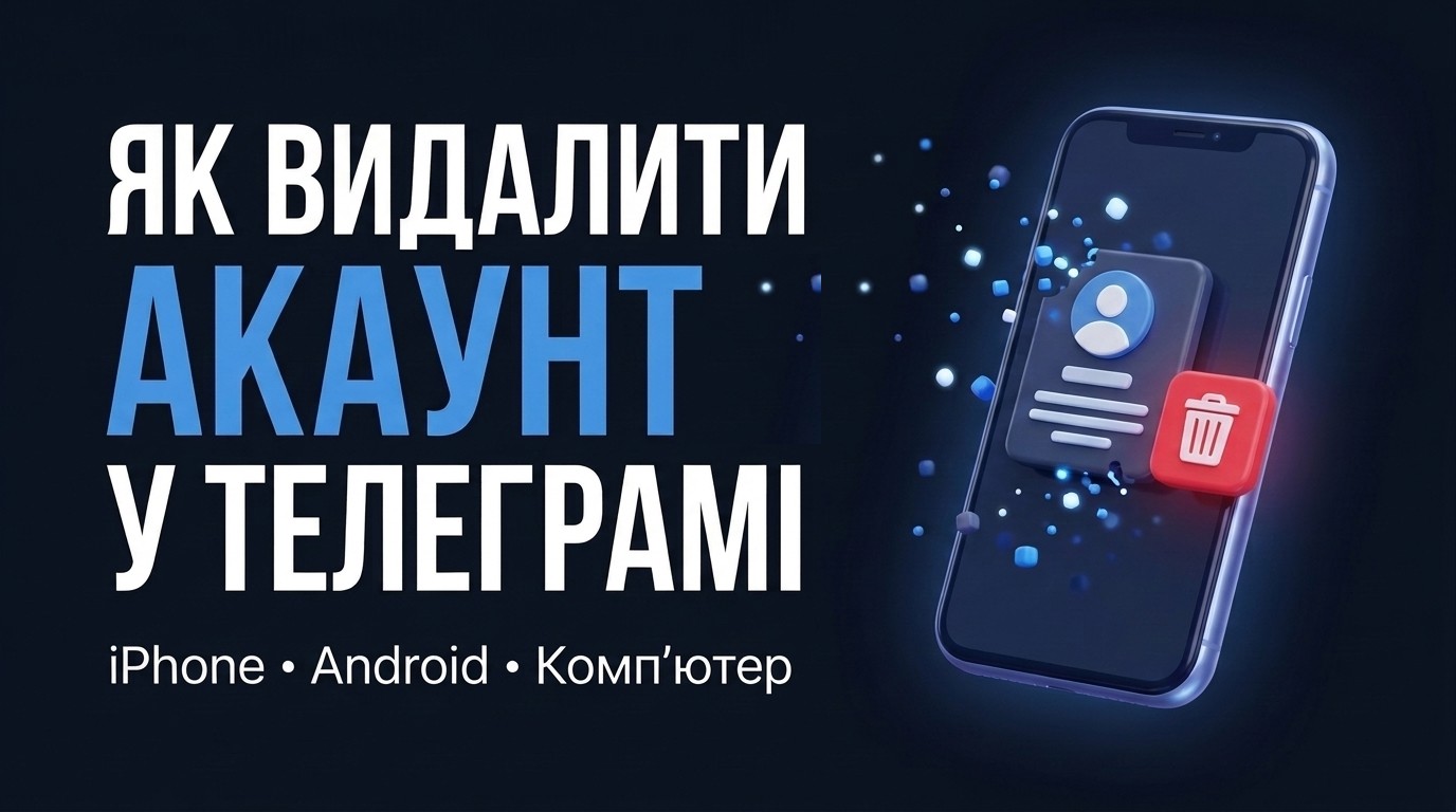 Як видалити акаунт у Телеграмі: покрокова інструкція для телефону та комп'ютера