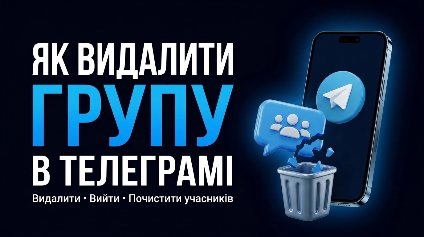 Як видалити групу в телеграмі: для всіх, вийти й почистити учасників