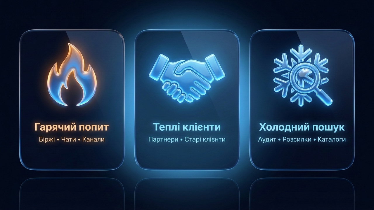 Як знайти клієнтів на створення сайтів: гарячий попит, партнери й холодний пошук