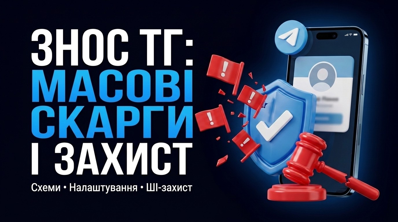 Знос акаунта в тг: як працюють масові скарги та як захиститися