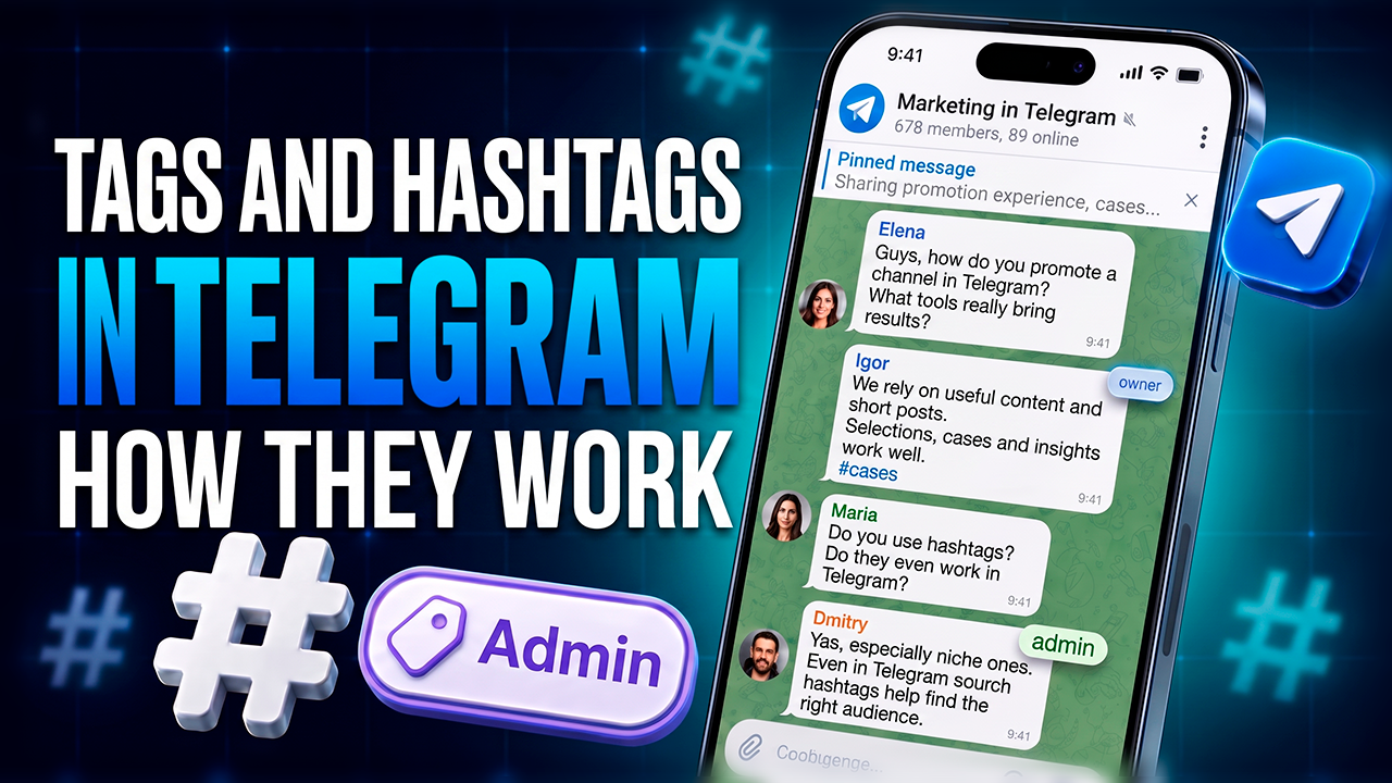Hashtags and Tags in Telegram: What They Are, How They Work, and Why They're Needed
