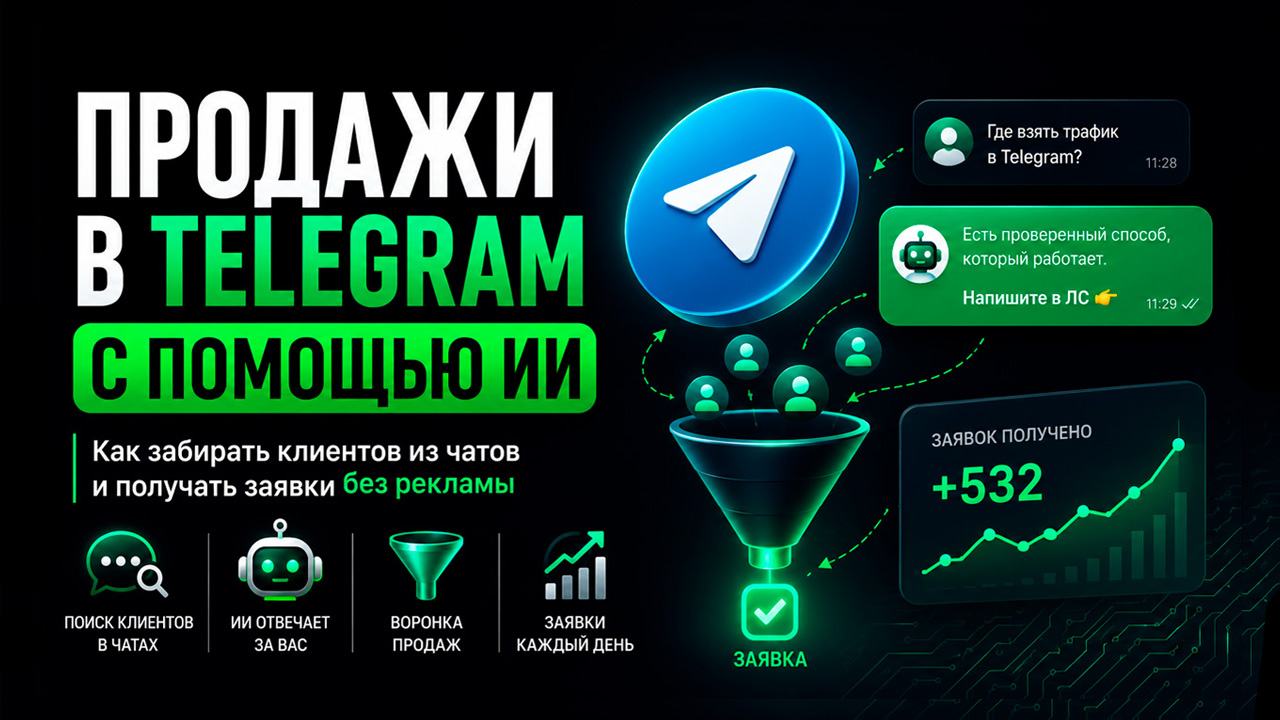 Продажи в Телеграм с помощью ИИ: как забирать клиентов из чатов
