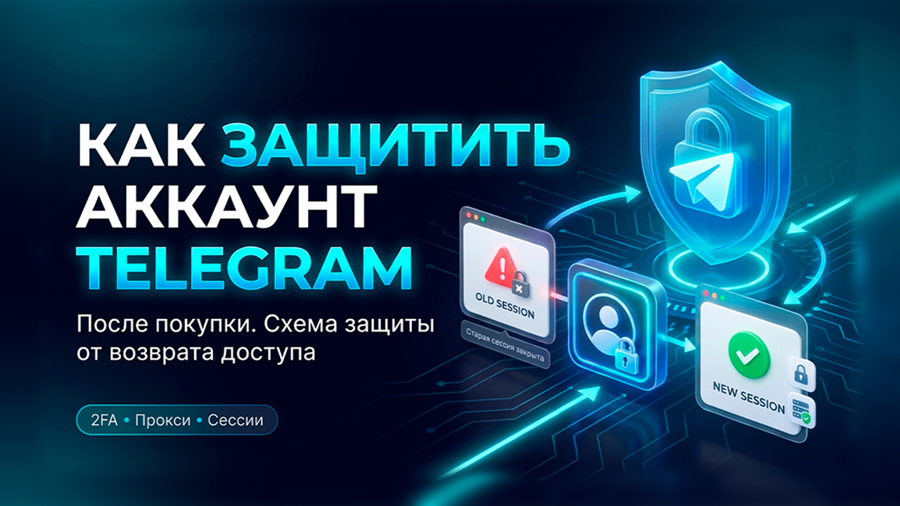 Как защитить аккаунт Телеграм после покупки: схема защиты от возврата доступа продавцом