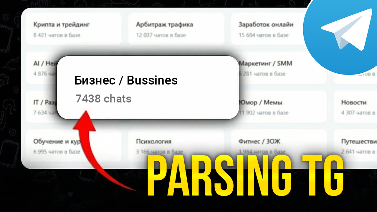 Парсинг чатов и групп Telegram — как собрать базу